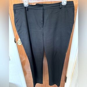 Talbots Hampshire Ankle High Waist Pant Black 18WP